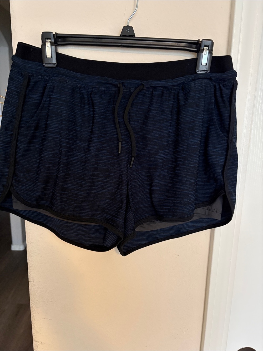 “Riboom” Women's Navy Blue athletic Shorts with Drawstring